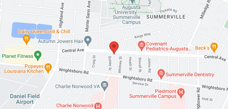map of 2526 Central Avenue Avenue, Augusta, GA 30904